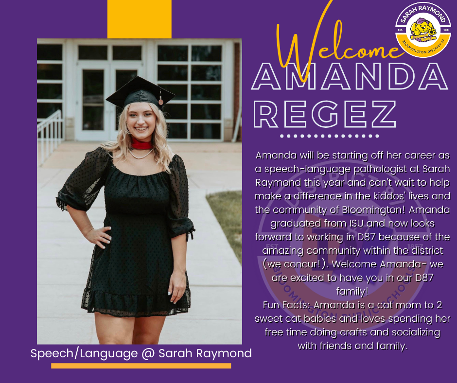 Graphic of Amanda Regez with  text from post